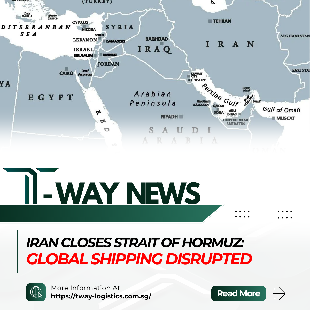 IRAN CLOSES STRAIT OF HORMUZ: GLOBAL SHIPPING DISRUPTED