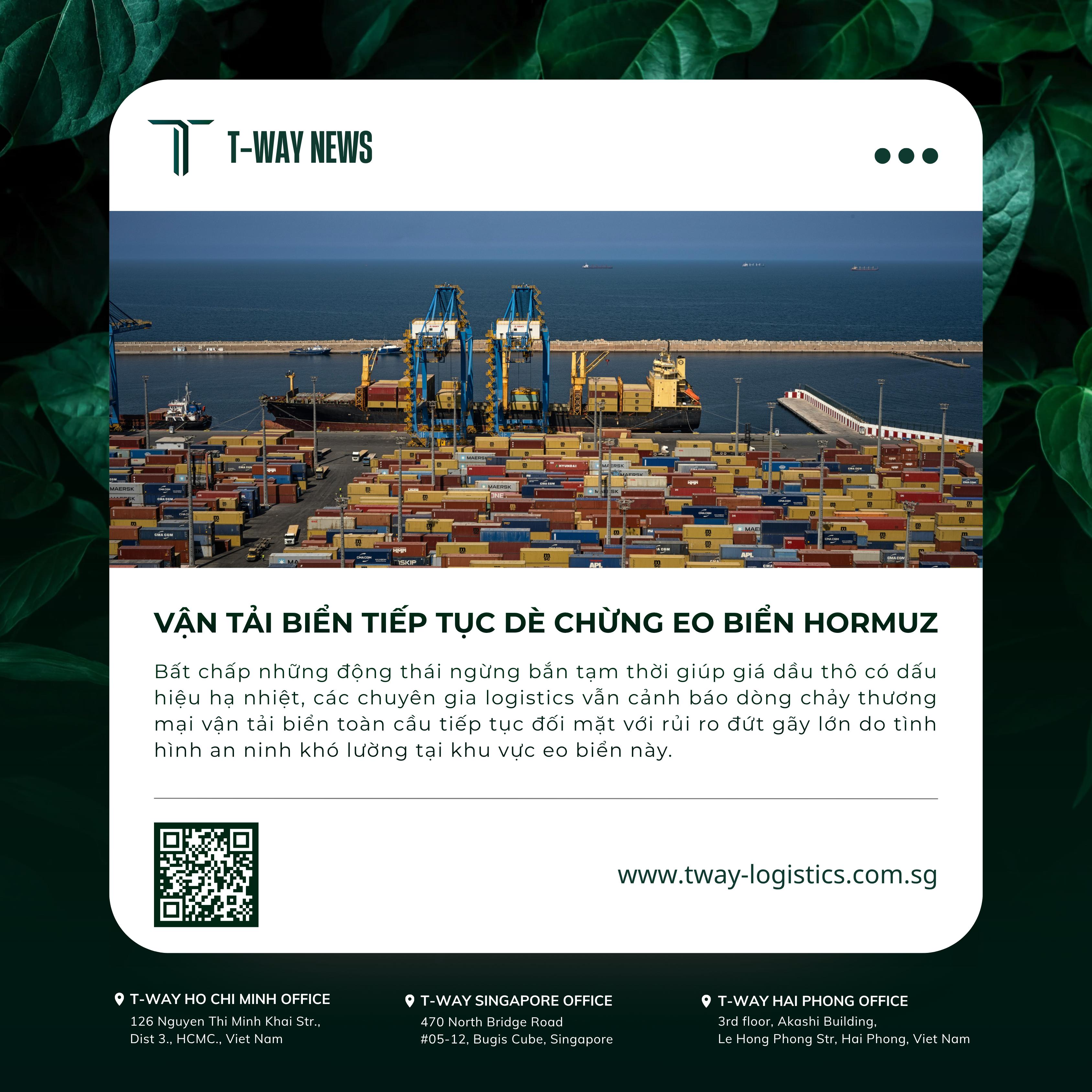 [LOGISTICS WEEKLY] UPDATES W19/2026